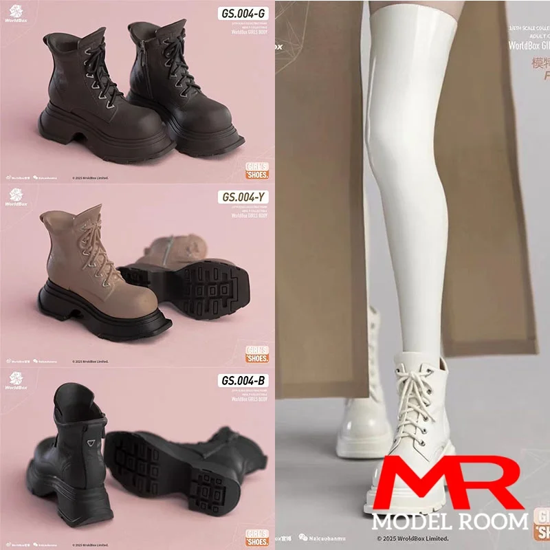 Worldbox GS004 GS001 1/6 weibliche dicke Sohlen solide Stiefel Kniestrümpfe Modell passend für 12'' Soldat Actionfigur Körperpuppen