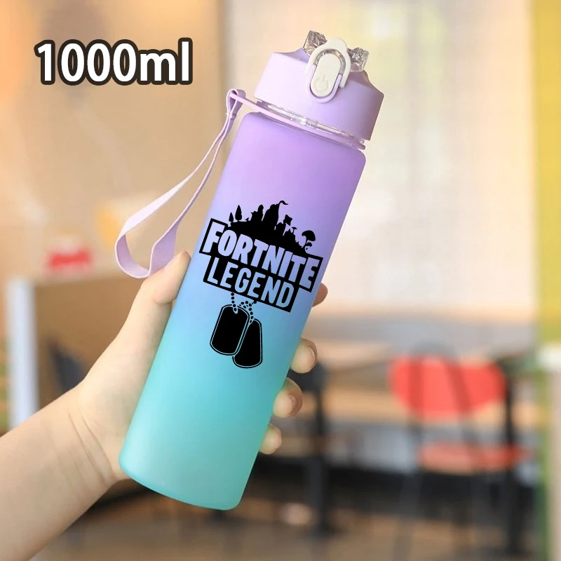 FORTNITED большая емкость спортивная бутылка для воды герметичная красочная пластиковая чашка для питья на открытом воздухе путешествия портативный тренажерный зал фитнес-кувшины