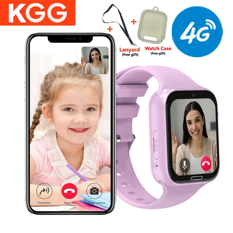 Hot 4G Kids Smart Watch WiFi/LBS Tracker Lokalizacja Połączenia wideo Gry Kamera SOS Wodoodporna karta SIM Inteligentny zegarek dla dzieci