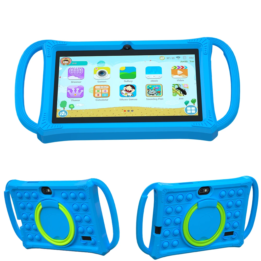 Kids Tablet 7.0 Inch  Android 12 Quad Core 4GB RAM+64GB ROM 4500mAh Dual Camera WiFi Parental Control