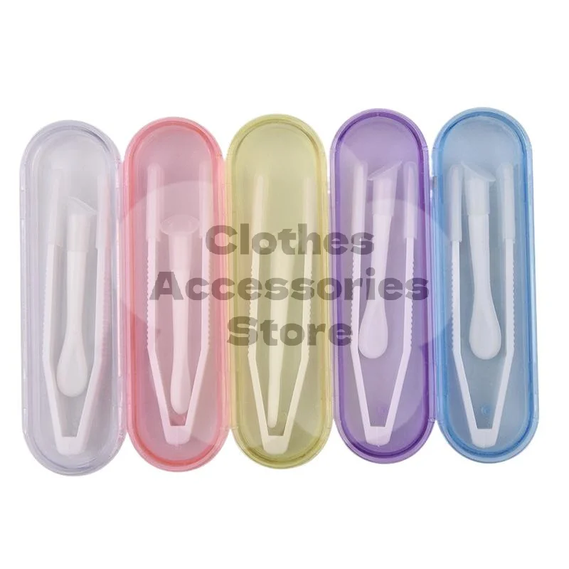 3 PCS Professional Contact Lenses Remover Tool Anti-scratch Tweezers Suction Stick for Home Travel Office Use