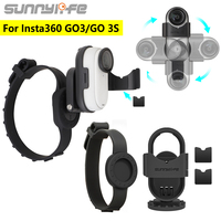 Sunnylife Magnetic Base Stand Angle Adjustable Foldable Desktop Bracket Mount with Silicone Strap For Insta360 Go 3S/Go 3 Camera