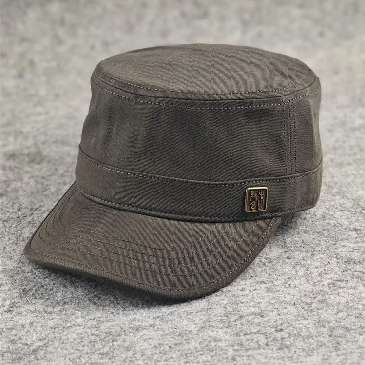 قبعة مسطحة مع إغلاق خلفي، قبعة رجالية كاجوال قابلة للتعديل للفصول الأربعة، قبعة للسفر في الهواء الطلق للارتداء اليومي #3