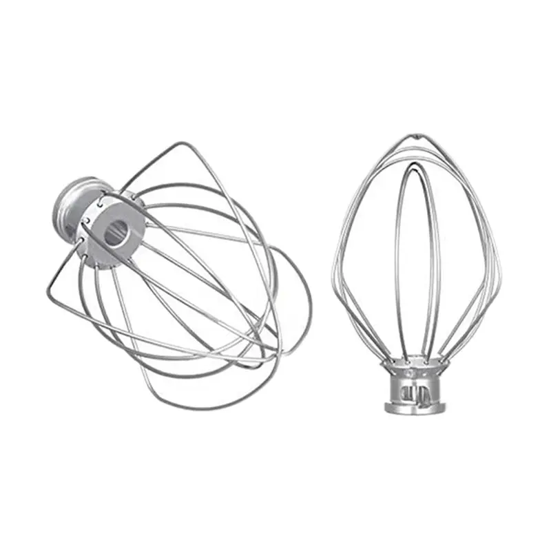 

A98G-6 Pack Stainless Steel Wire Whip Mixer Attachment For Kitchenaid K45WW Flour Cake Balloon Whisk Egg Cream Stirrer
