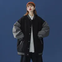 American Retro Hong Kong Style Women's Spring Autumn Hot Sale Of The Season New Couple's Baseball Jacket Sport Universal INS Tre