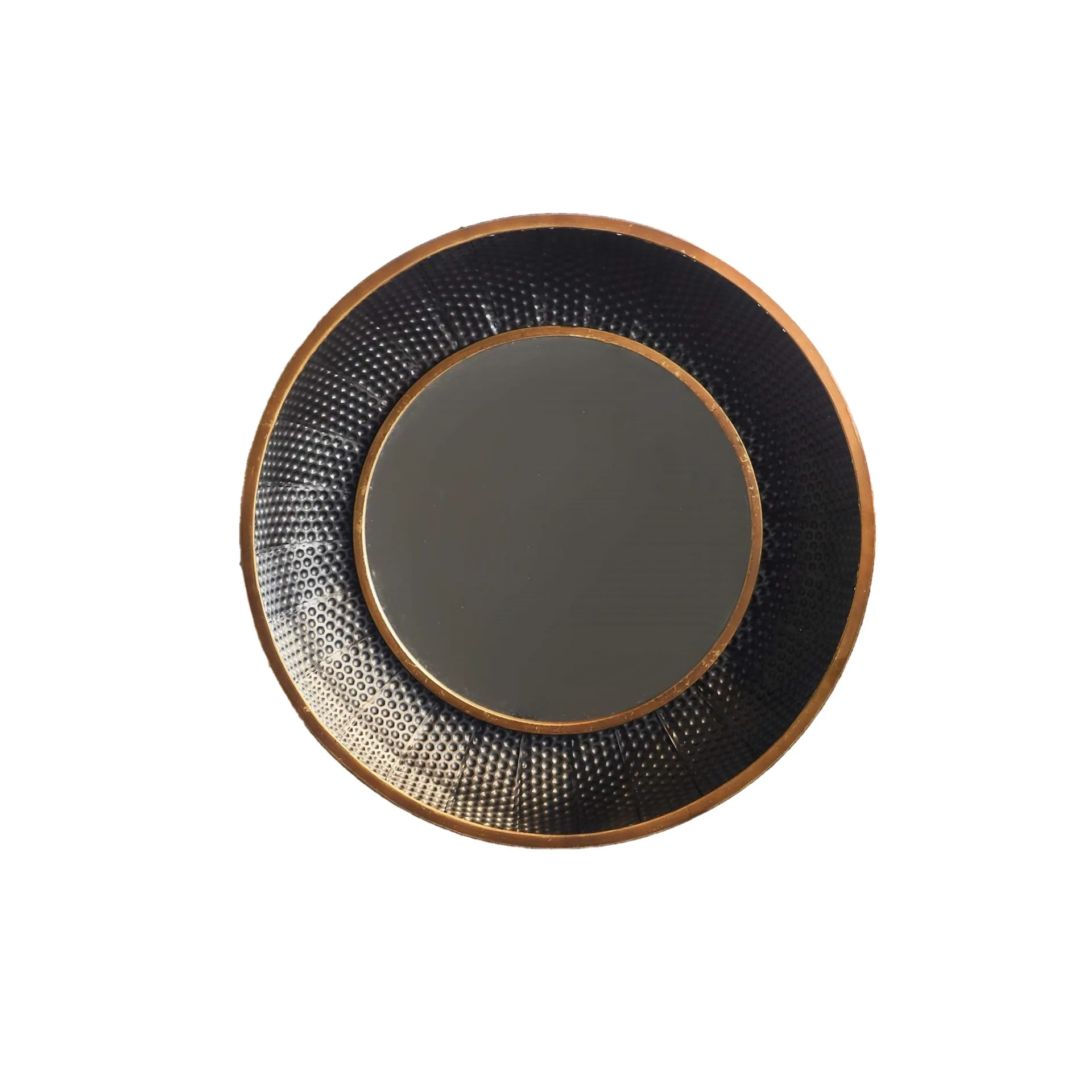 American light luxury double-layer contrasting color Phnom Penh round wall mirror, home decoration bathroom makeup mirror, bedro