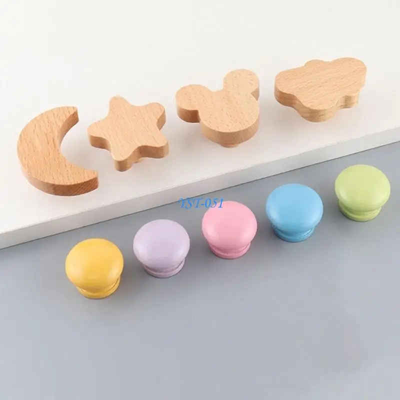 E15A Door Knobs Kitchen Cupboard Wardrobe Pulls Rounded Edges Children Dresser Handle