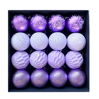 16Pcs Snowflake Christmas Balls Ornament Xmas Tree Hanging Pendant Christmas Decorations Home Decor Navidad New Year Gifts 6CM
