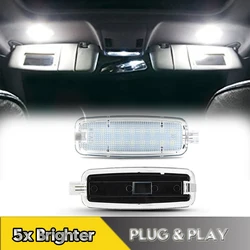 2Pcs LED Vanity Mirror Reading Light Lamp For Audi A3 A4 A5 A6 A7 A8 Q5 TT S3 RS3 S4 S5 S6 RS6 S8 TTS White Canbus OEM#4D0947105