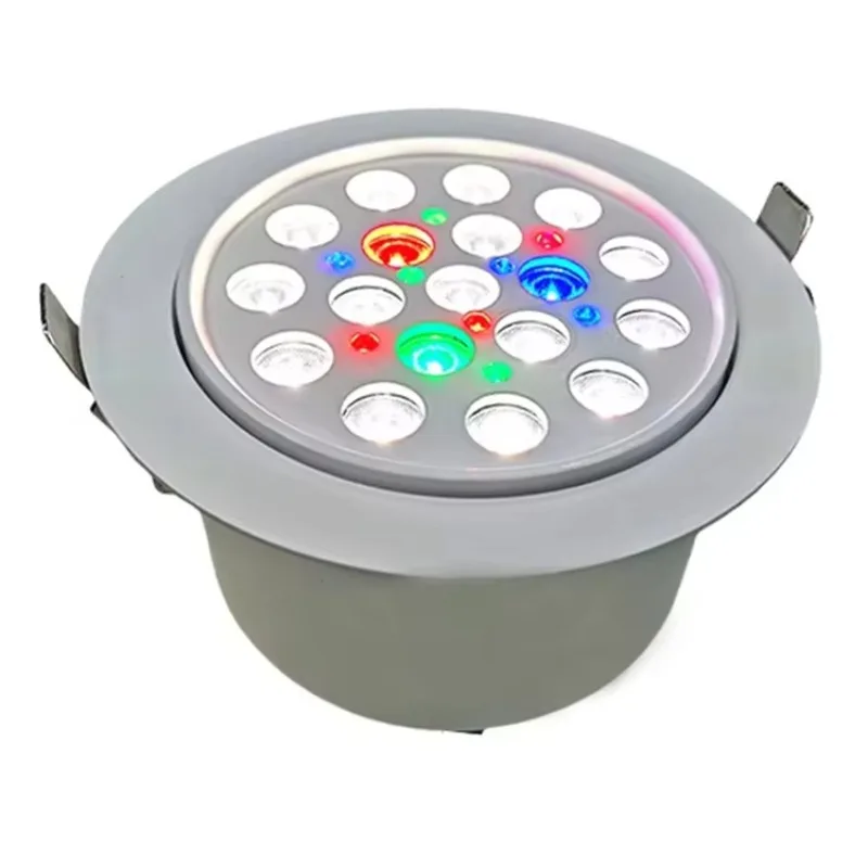 Ultra-thin Light Emitting Diode Recessed Downlight for Jewelry Store Modern Design Style, Indoor Rotating Light Aluminum Body