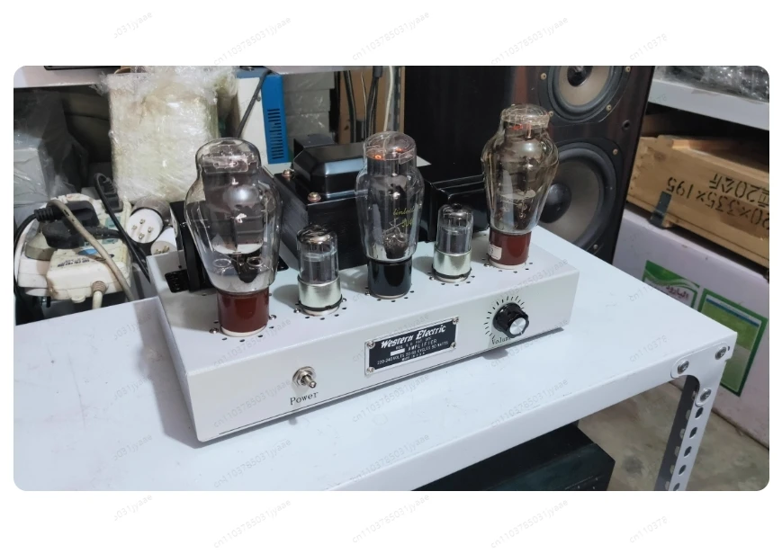 6SN7 Push 300B Electronic Tube Amplifier 2.0 Stereo 8W 5U4G Rectify Pure Handmade 300B Electronic Tube Power Amplifier Audio