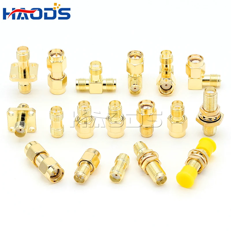 2PCS SMA to SMA Adapter SMA Male Female to Male Female RP SMASMA male plug female Connector for Antenna RF adapter