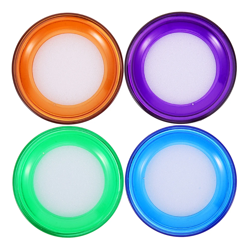 4 Pcs Counting Hand Wet Device Plastic Sponge Moisture Tool for Money Handling Finger Wetting Sponge Finger Tip