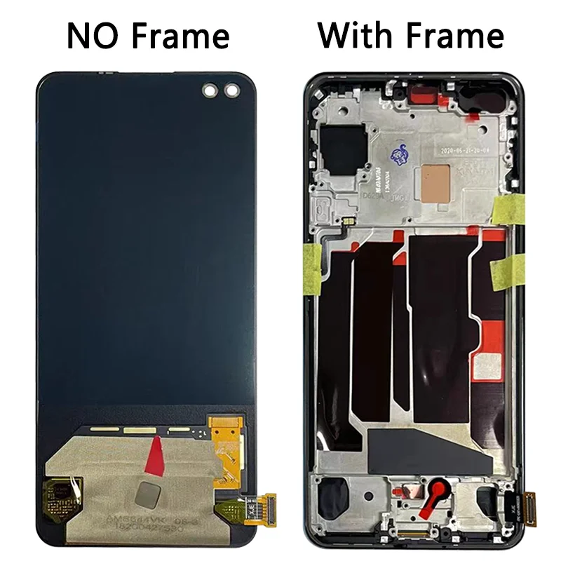 Tested 6.44“ For OnePlus Nord LCD AC2001 AC2003 Display Touch Screen Digitizer Panel Assembly For One Plus Nord 5G Display