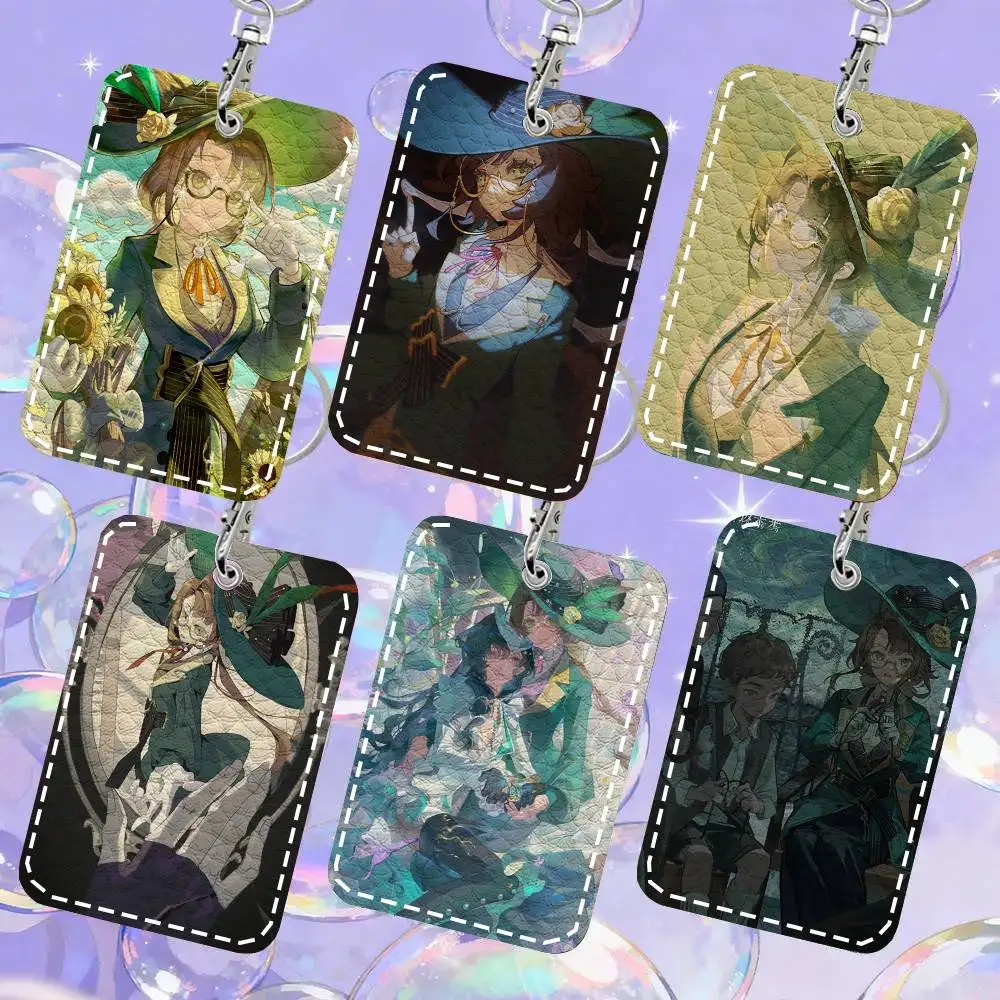 Kakania Anime Reverse 1999 Card Case Keychain Access Card Bag Key Tag Ring Leather Card Holder Key Ring Access