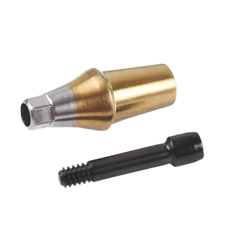 5pc/pack Restorative Right Angle Titanium Connector Base, Compatible with Osstem Implant Systems.