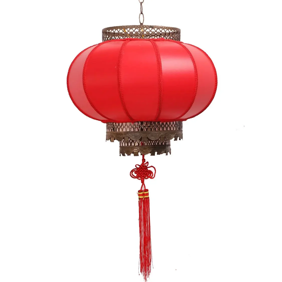 Outdoor waterproof imitation sheepskin advertisement big red winter melon lanterns chinese new year decorations lantern