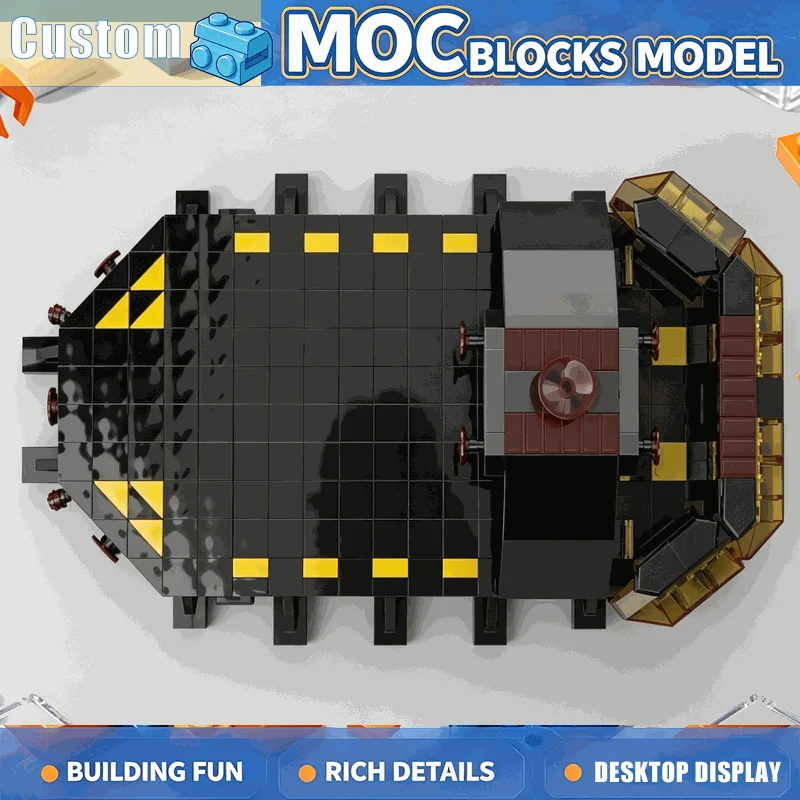 601PCS Space Base MOC Building Blocks Sci Fi Platform Station Landing Pad Module Model DIY Creative Assembly Toy Popular Gift