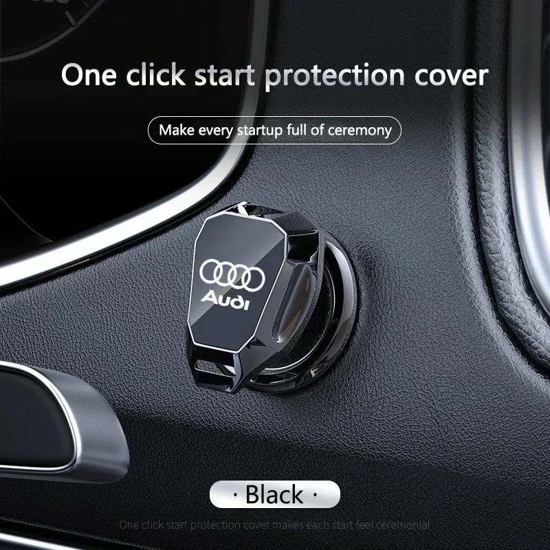 Car One Click Start Protector Cover Auto Interior Accessories For Audi A3 A4 B5 B6 A3 8P 8V 8L A5 A6 C6 C5 A1 A7 A8 Q2 Q3 TT RS3