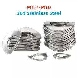 M1.7 M2 M2.5 M3 M4 M5 M6 M8 M10 304 Stainless Steel Curved Washers Wave Spring Washer