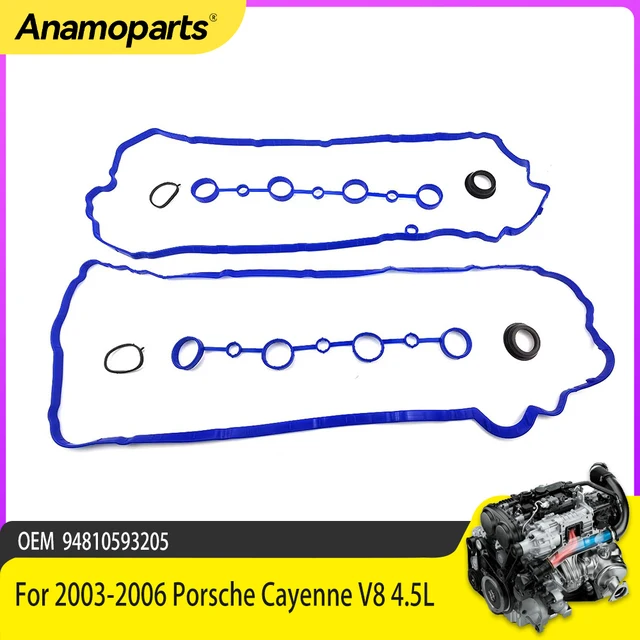 Zestaw uszczelek pokrywy zaworów pasuje do Porsche Cayenne Turbo 955 9PA 4.5L V8 Gas 94810593205 2003-2006