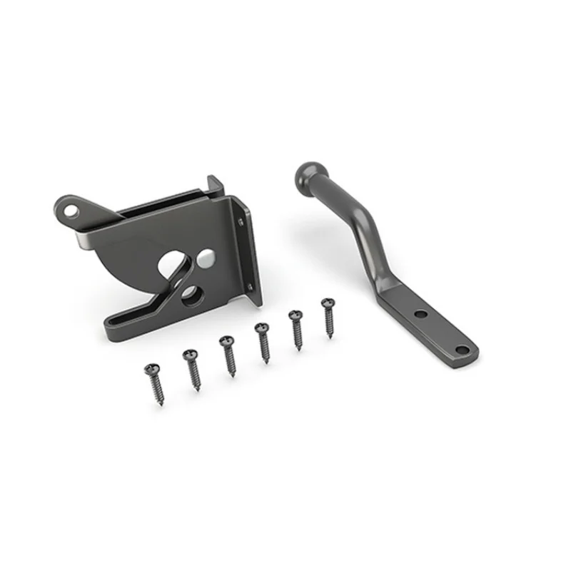 Zamek do bramy automatycznej, zatrzask do ogrodzenia, klamra do drzwi, zatrzaski z linką, zamykana brama sprężynowa, automatyczny zamek do ogrodu.