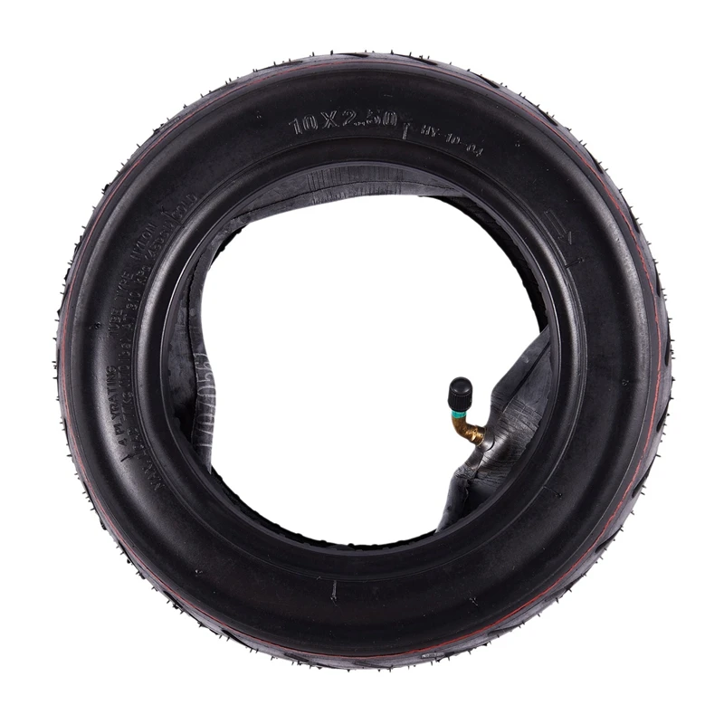 2X 10X2.5 Front/Rear Scooter Tire Wheel Solid With Inner Tube Replacement For 10 Inch Electric Scooter Skateboard Diy