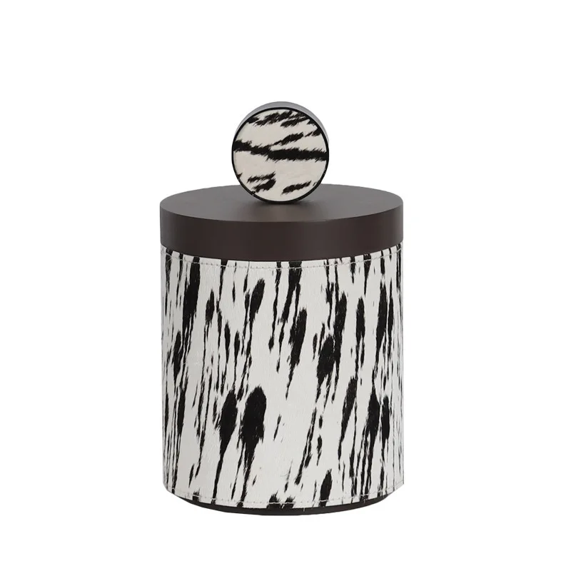 صندوق تخزين خزان ديكور خشبي إيطالي بسيط لغرفة الشاي وديكور منزلي لسطح المكتب