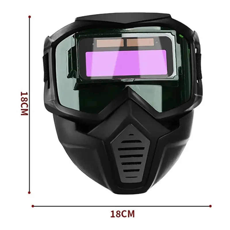 قناع لحام تلقائي قابل للفصل من TKOH، شريط قابل للتعديل، نظارات لحام واقية قابلة للتنفس، نوع سبليت #6