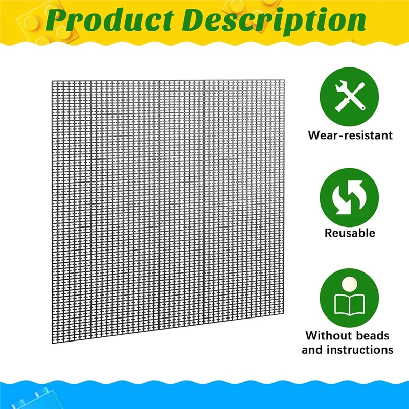 

A83F-4 Pcs Fuse Bead Boards Canvas For Bead Crafts Compatible With Perlersnappix Beads 12 Inch X 12 Inch Fuse Beads Pegboards