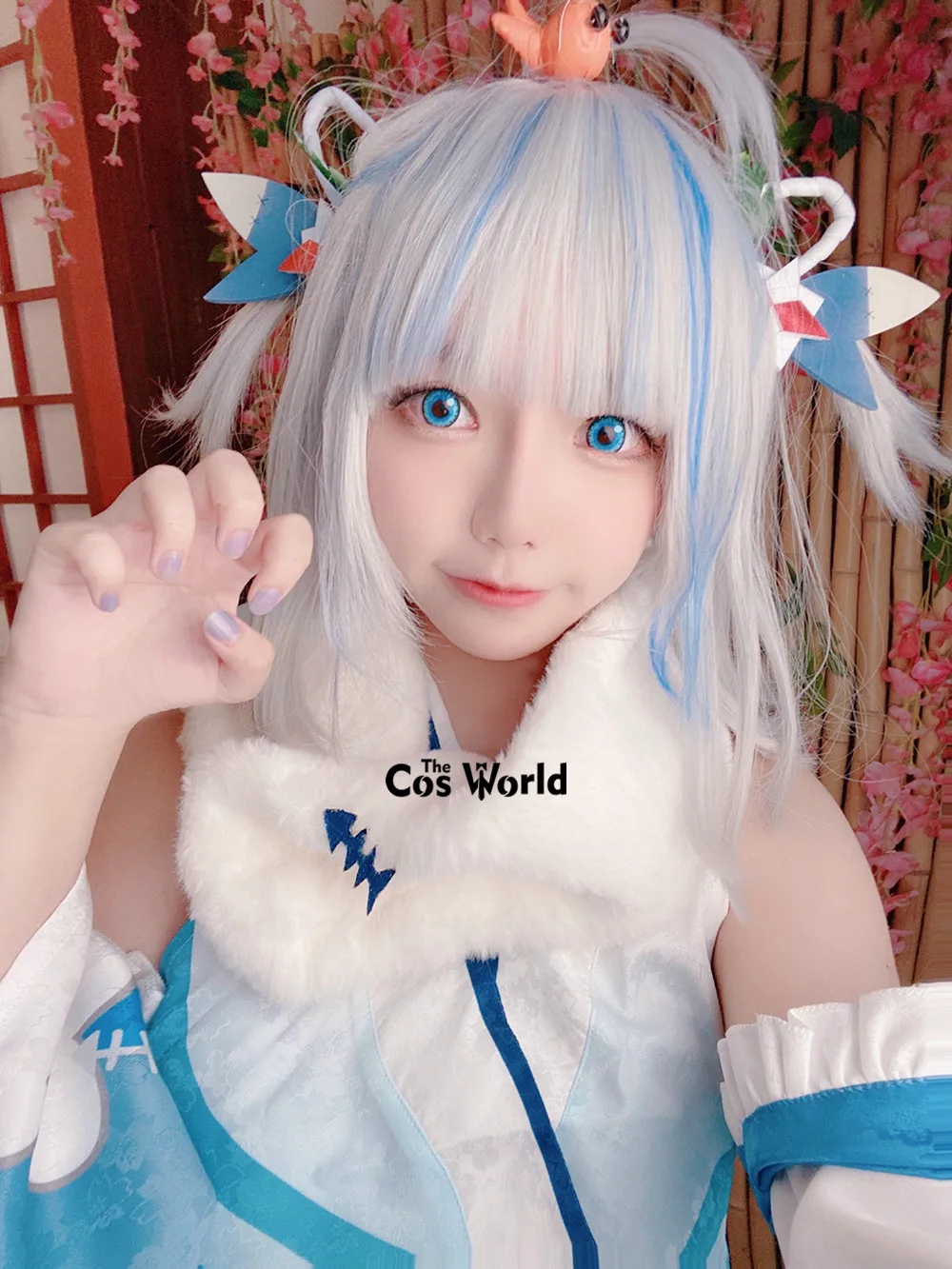 YouTuber Virtual VTuber Hololive Gawr Gura New Year Kimono Outfits Anime Cosplay Costumes