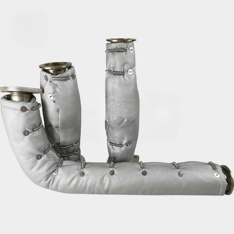 

Removable exhaust pipe pipe heat insulation sleeve heat shield valve insulation clothing high temperature resistant fireproof