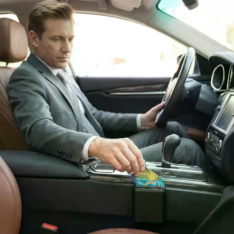 Universal Car Interior Card Holder Multi-function Portable Card Storage Box Car Sun Visor Card Slot Box