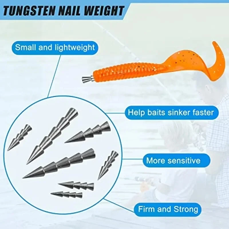 Clearance_10pcs/lot Fishing Sinker 0.9g/1.3g Inserting To Soft Lures Lead Sinker Down Lifelike Swimbait Used Fishing Accessories image 5