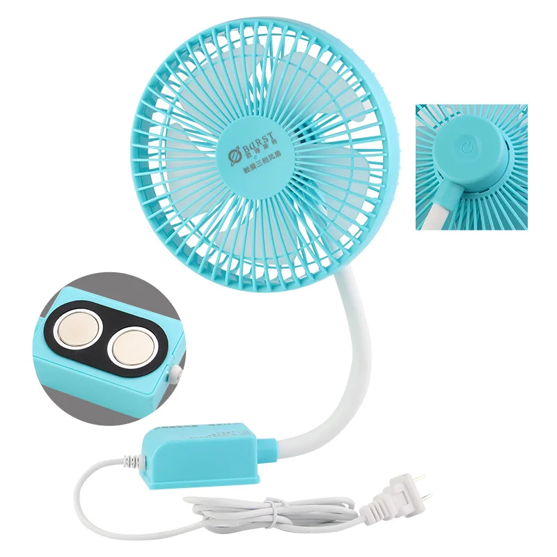 

Suitable forSewing Machine Small Fan Special Fan 6-Inch Strong Wind Speed Adjustable Dual Magnet Industrial Flat Car Electric Fa