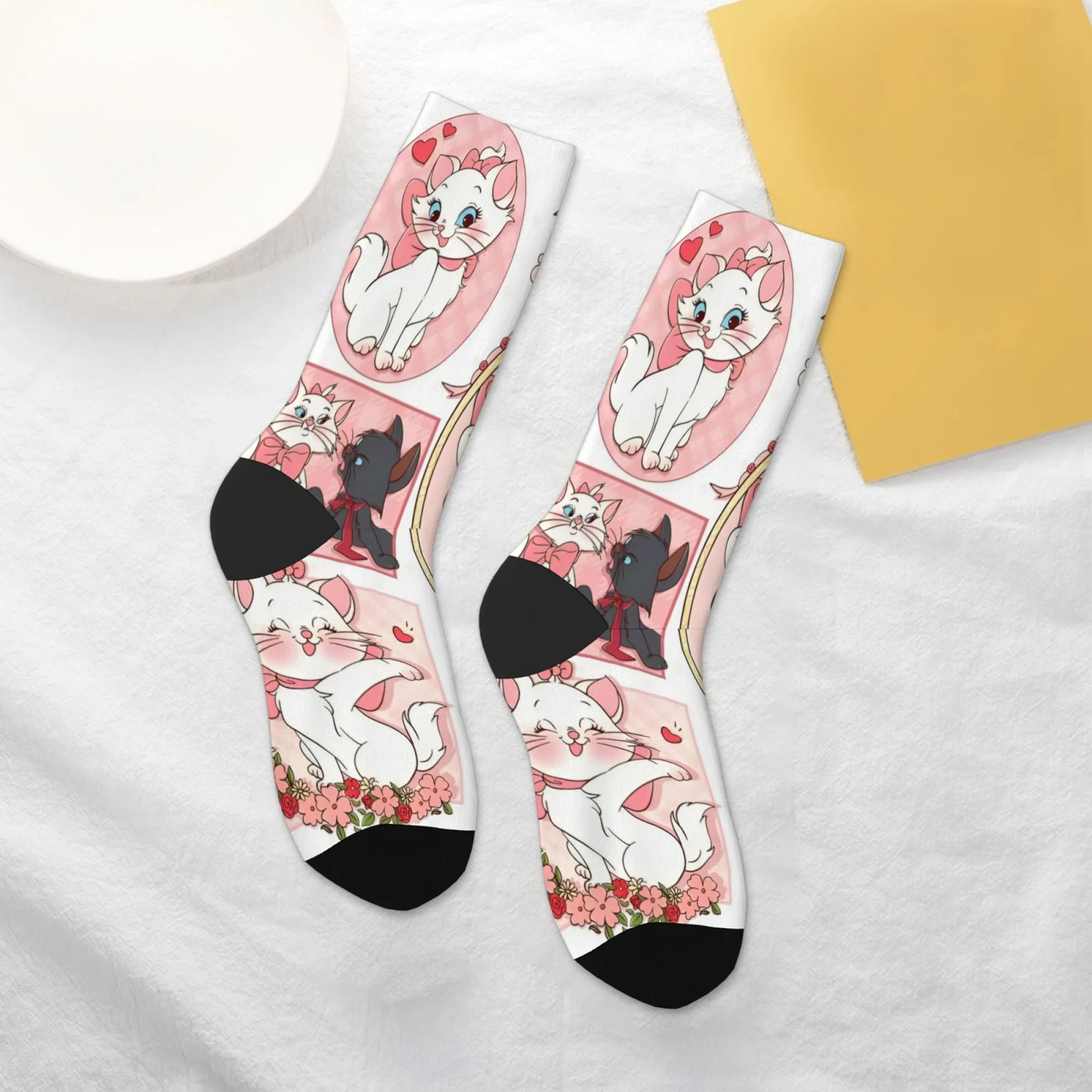 

Мужские носки в стиле ретро Harajuku Marie с принтом кота, новинка, уличные носки в стиле хип-хоп, удобные дышащие нескользящие носки, подарок