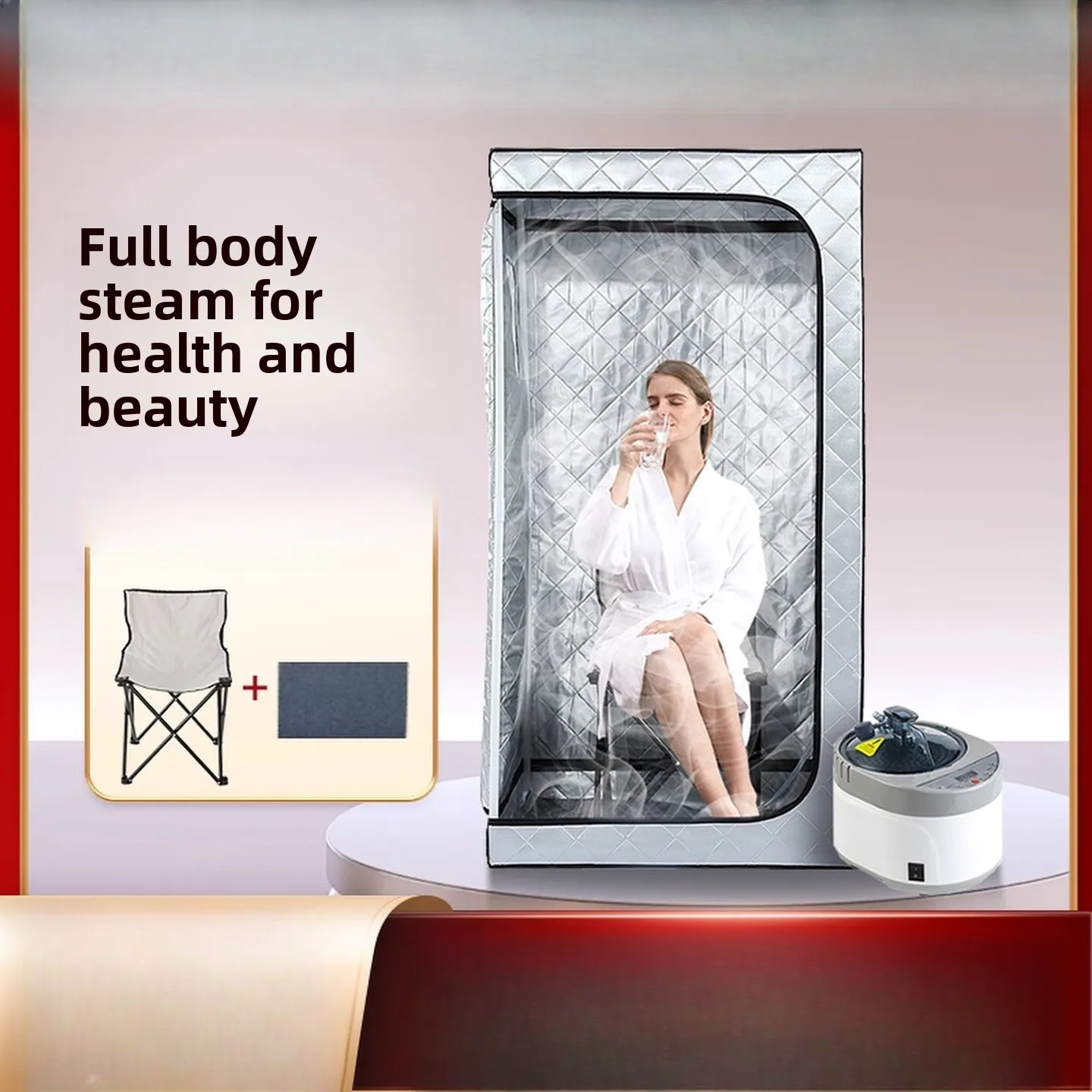 

Bangyue sweat steamer household fumigation room beauty salon commercial steam perspiration sauna box full moon sweat wet steamer