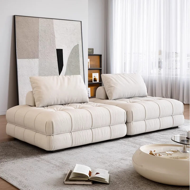 

White Velvet Living Room Sofas European Minimalist Modern Lazy Living Room Sofas Nordic Designer Divano Da Soggiorno Furniture