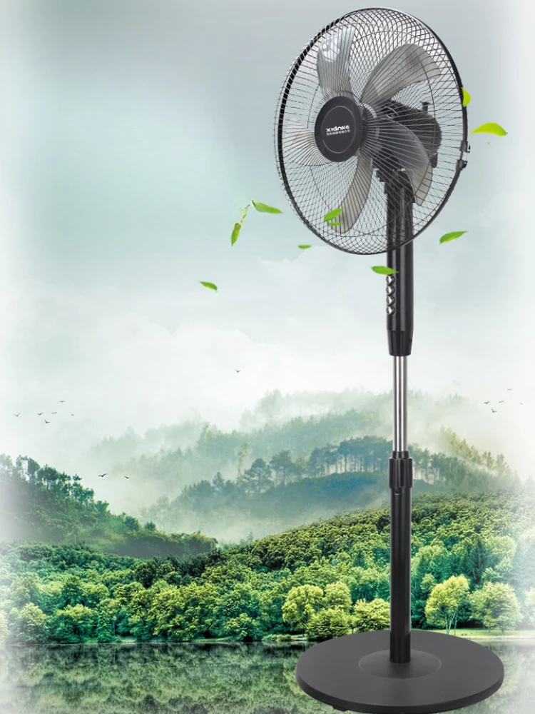 Household Silent Remote Control Standing Fan-5-Blade Powerful Oscillating Fan with Energy-Saving Motor, Adjustable Height - Image 4