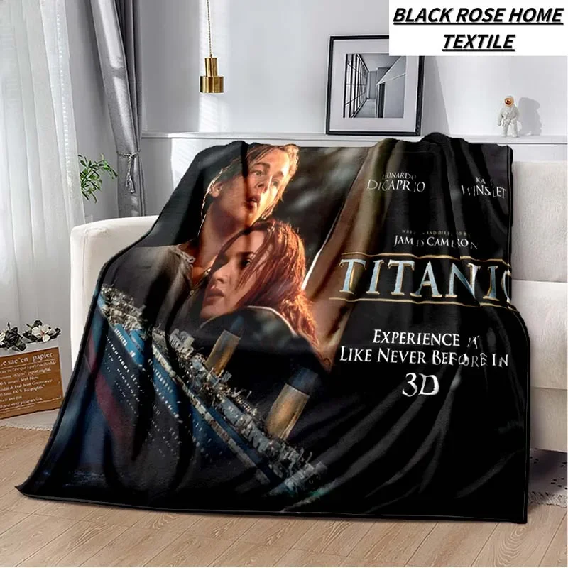 

20 Style T-TitanicS Leonardo DiCaprio Blanket Outdoor Travel Camping Picnic Essential Fashion Leisure Flannel Warm Shawl Blanket