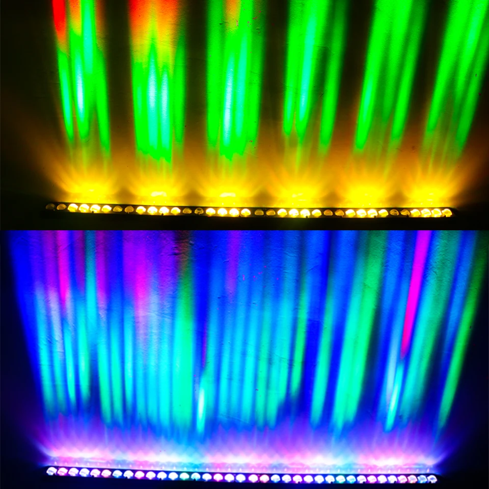 Imagem -03 - Led Wall Washer Light Rgb3 em Beam Bar 36 Segmentos Controlador de Ponto Único Ktv Disco Party Wash Light Iluminação de Palco Pcs 120w