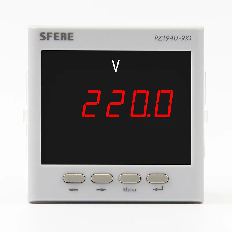 Szfel Electric PZ194U-9K1 Intelligent Electric Meter with 4-20mA Single Phase Digital Display AC Voltmeter