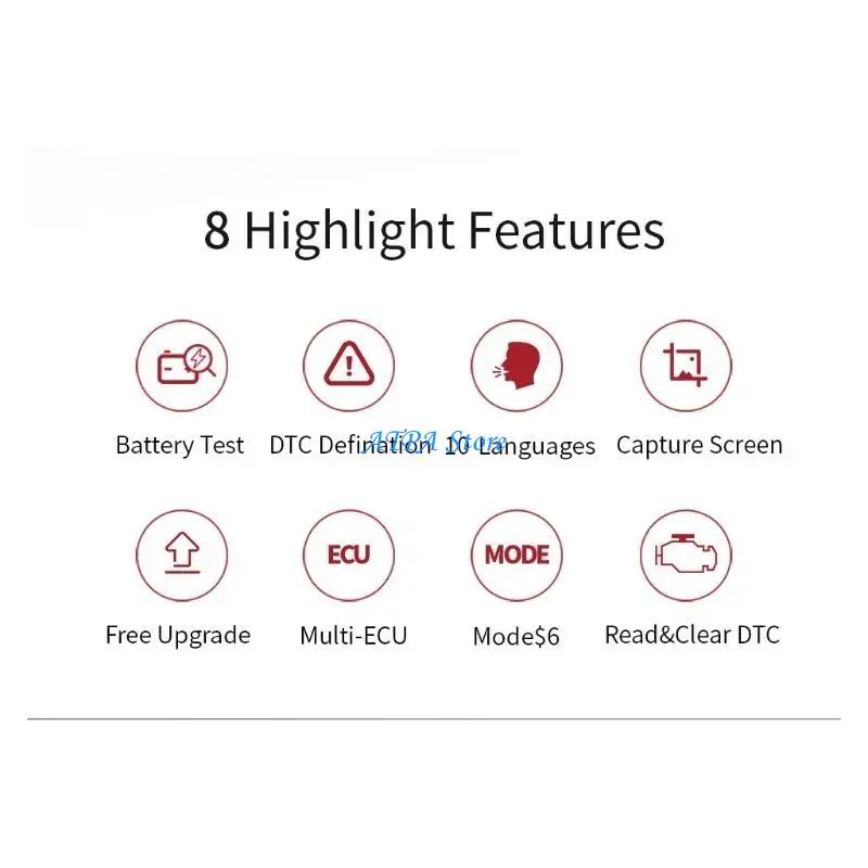 

U13C Automotive Fault Diagnostic Tool with Battery Test Supporting Multi-language