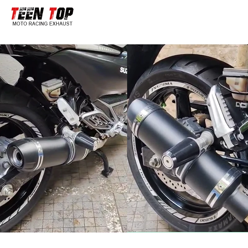 Slip-on Exhaust For Suzuki GSR250 GSR250S GSR250F Exhaust Muffler Elbow DB Killer GW250 Inazuma 12-17 51mm Dual Exhaust System