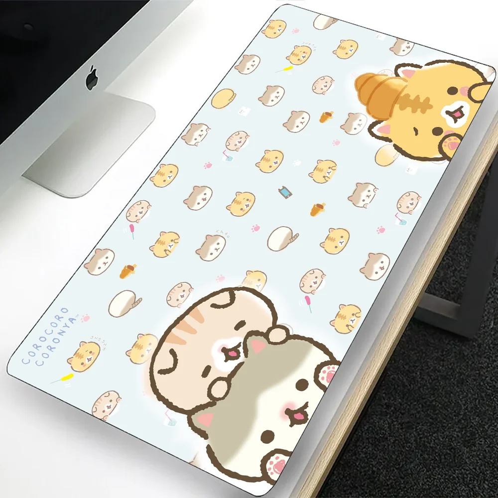 Grand tapis de souris de jeu Corocoro Coronya japonais, sous-souris d'ordinateur, PC Gamer, ordinateur portable, clavier de bureau, polymères média