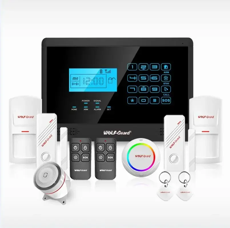 wolf guard GSM wifi 4g home alarm security with touch keypad YL-007M2E wifi Alarma GSM