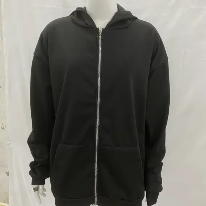 العصرية الشتاء الوجهين يمكن ارتداؤها الرجعية ليوبارد طباعة سترة قلنسوة بسحاب فضفاض الترفيه ملابس خارجية الرجال الملابس النسائية #4