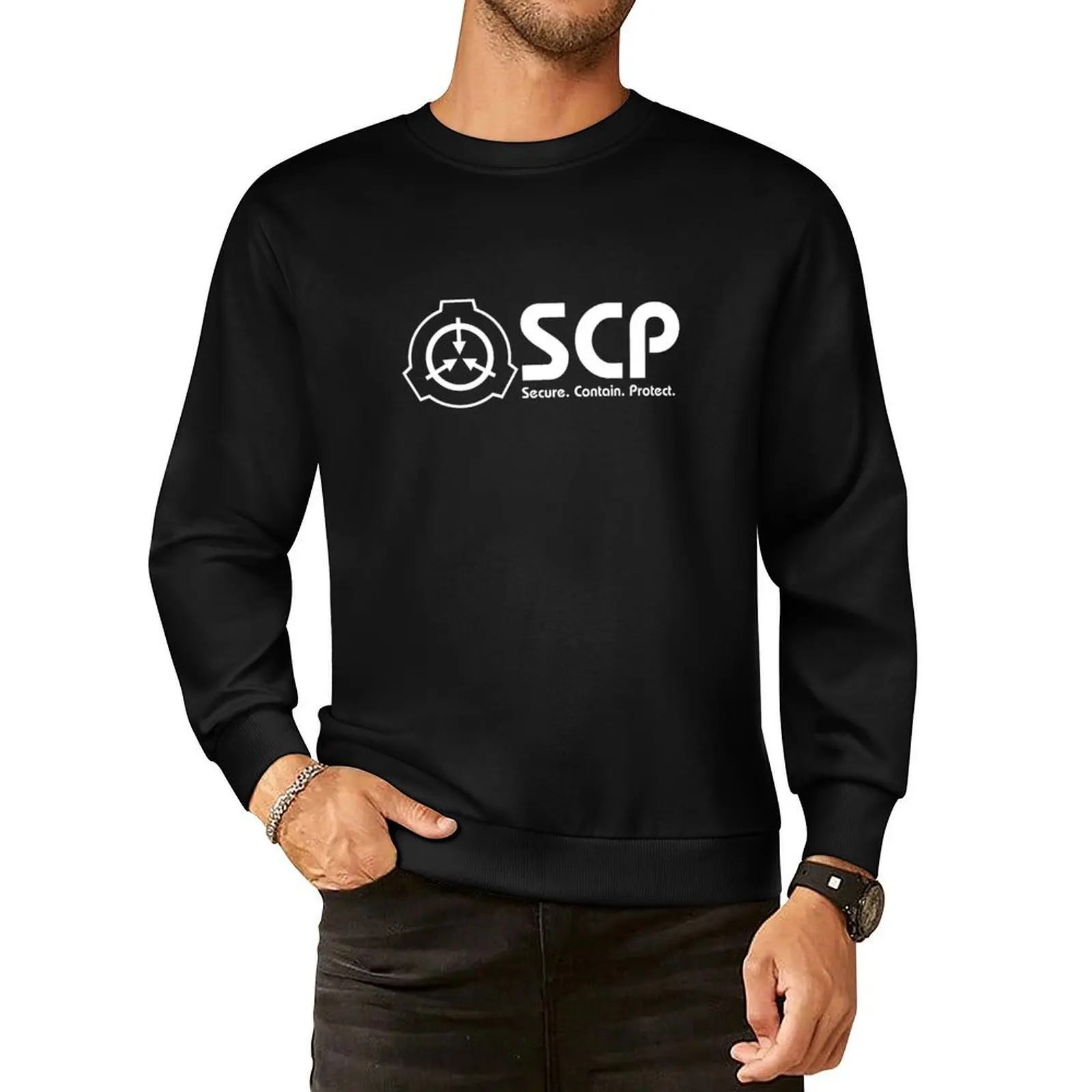 

SCP foundation logo Pullover Hoodie fashion men tracksuit men's autumn clothes winter man sweatshirt