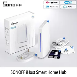 Sonoff-スマートホームハブ、ゲートウェイ、aiBridge、zigbee 3.0、プライベートローカルサーバー、wi-fi、lanデバイスと互換性があり、api、スマートホーム