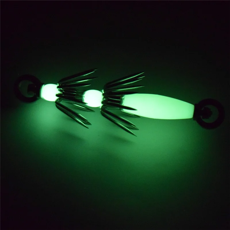 B48B-خطاف مظلة مضيئة لصيد الأسماك، طعم حبار كبير، خطاف تركيب الحبار 15 سم، خطاف الحبار العملاق، معدات تثبيت الحبار #2